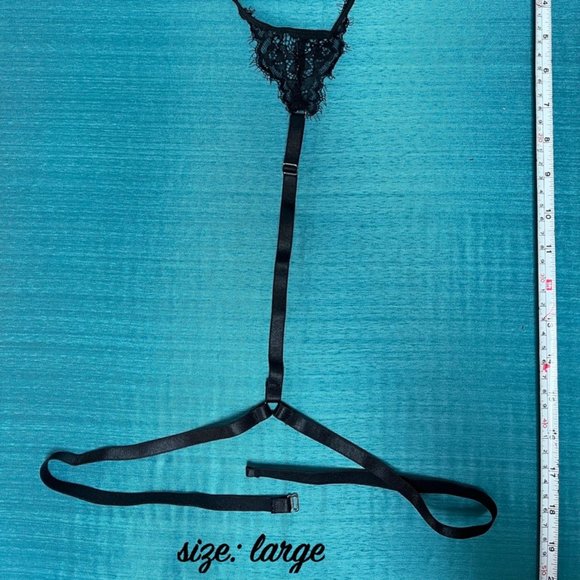 * NEW * Sexy Lingerie Bra Thong Set Lace Garter Belt Conjuntos Slutty Costume - Picture 15 of 16